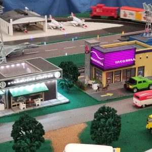 Starbucks and Taco Bell Display at Mississippi Coast Model Railroad Museum