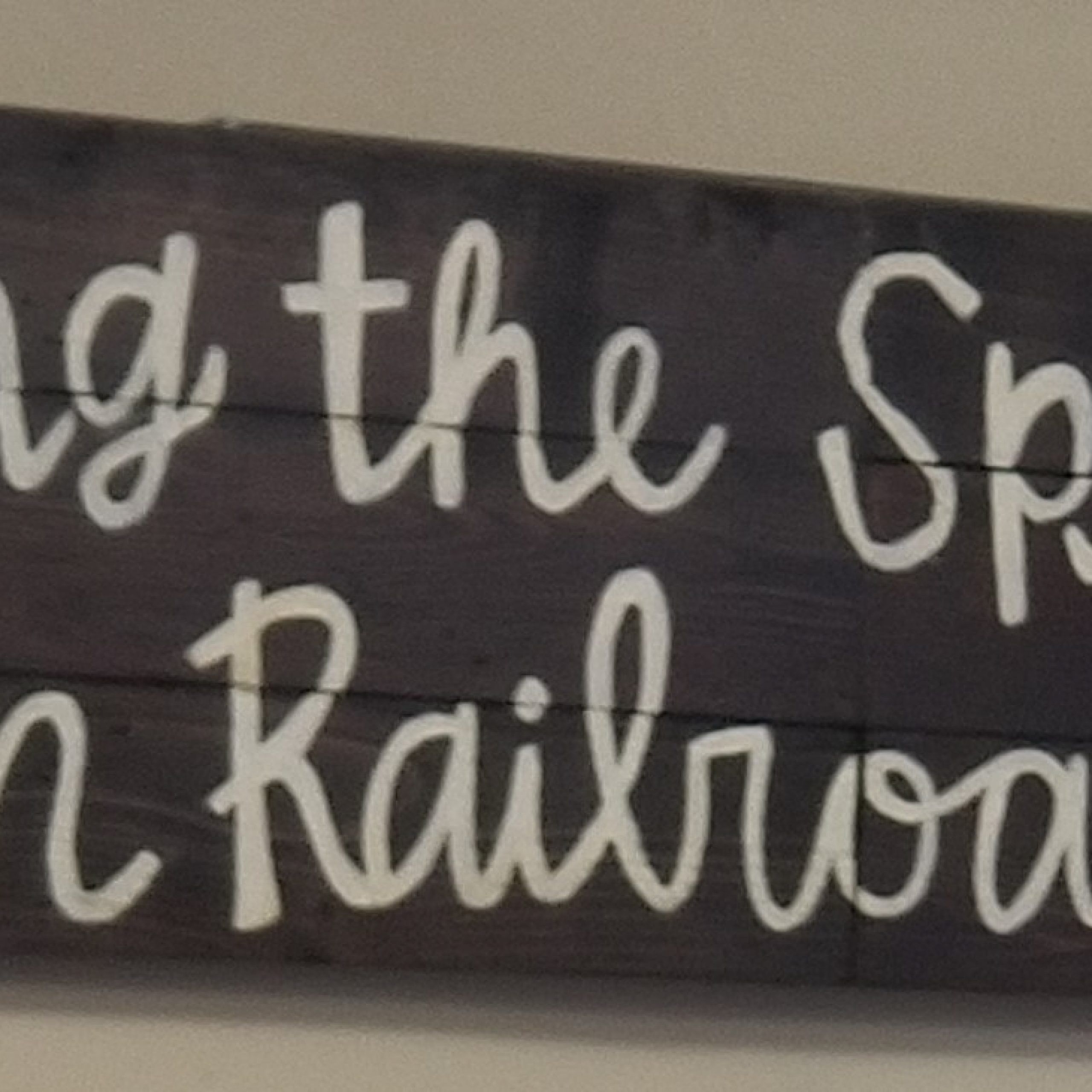 Photo with quote "Bringing the spirit of the American Railroad back to life"