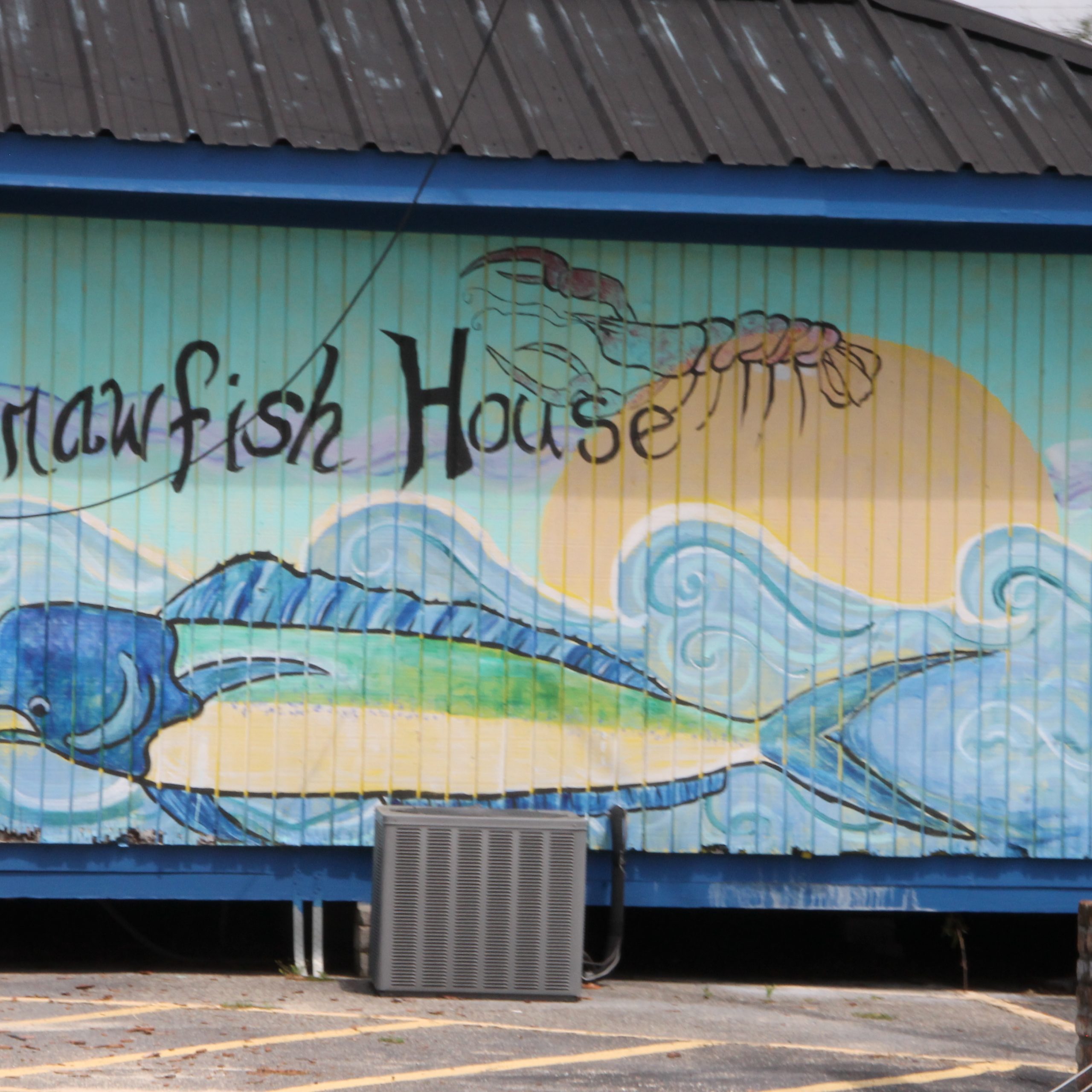 The Crawfish house restaurant in downtown Ocean Springs, MS