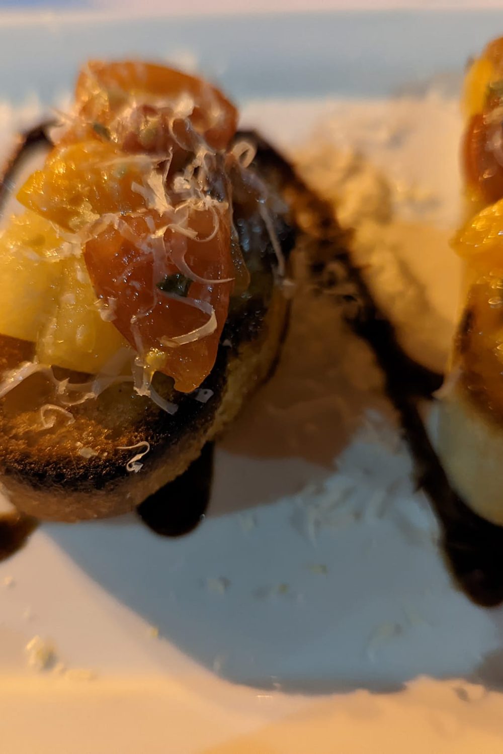 Heirloom tomato bruschetta from Trattoria del Porto at Portofino Bay hotel in Universal Orlando Resort