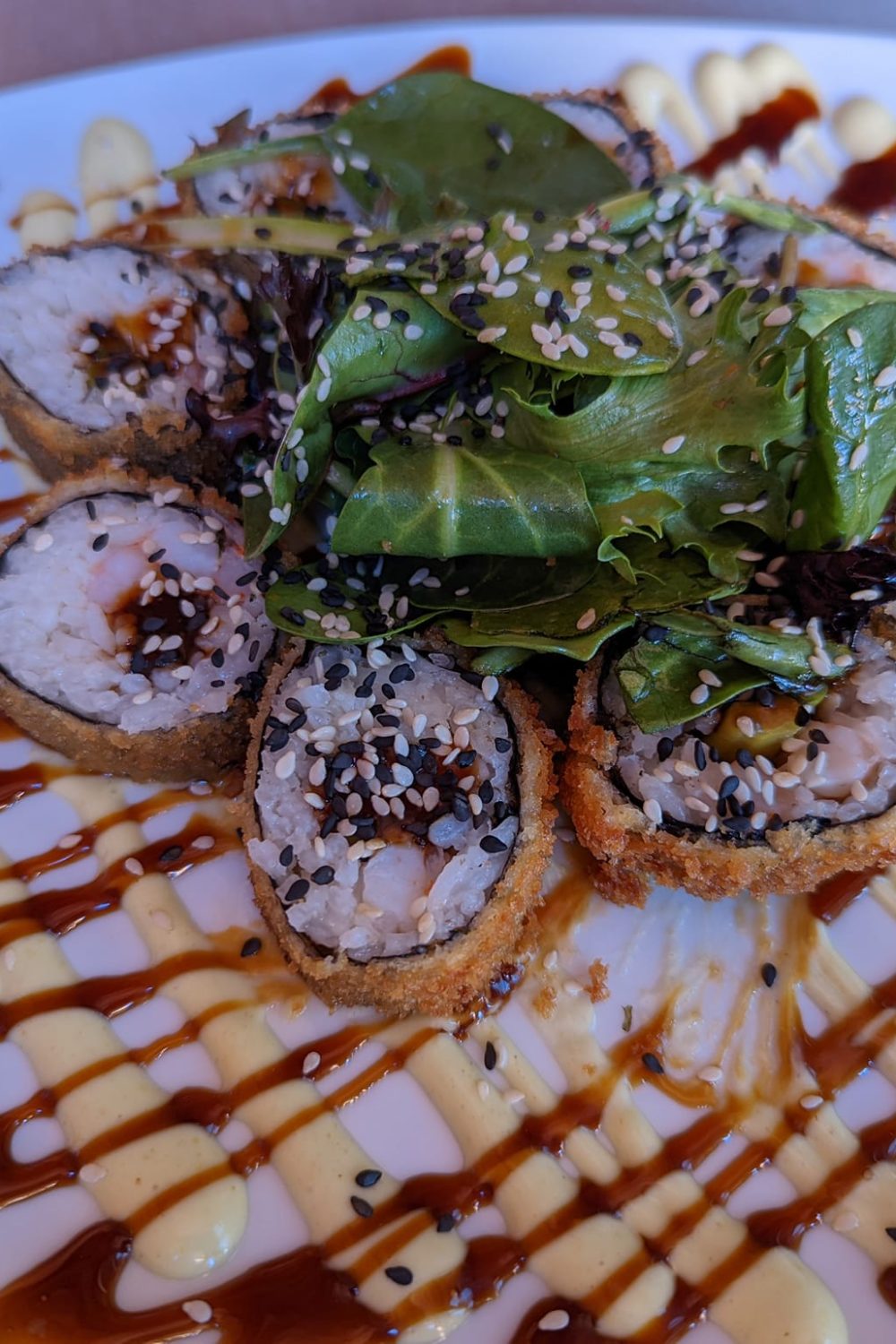 Shrimp Sushi Katsu Roll at Mythos Restaurant in Universal Studios Islands of Adventure.