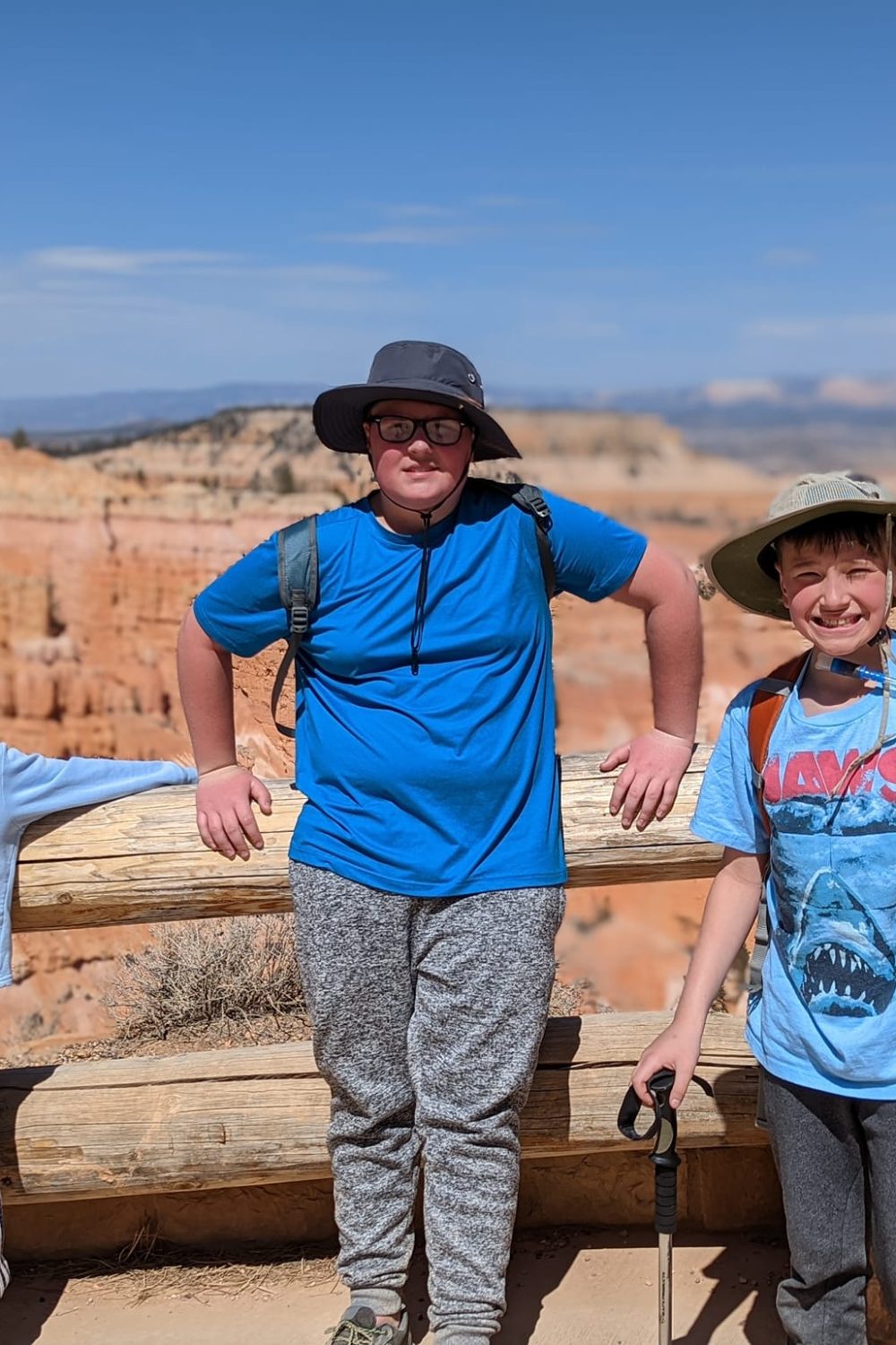 Boys at Sunrise/Sunset Point