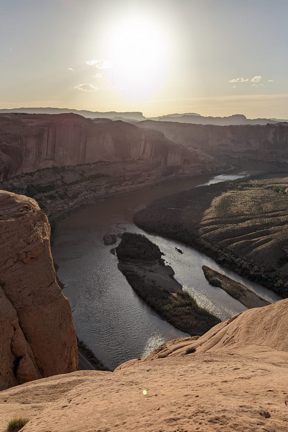 Sunset over the Colorado River on our Dan Mick's Jeep Tour in Moab, Utah