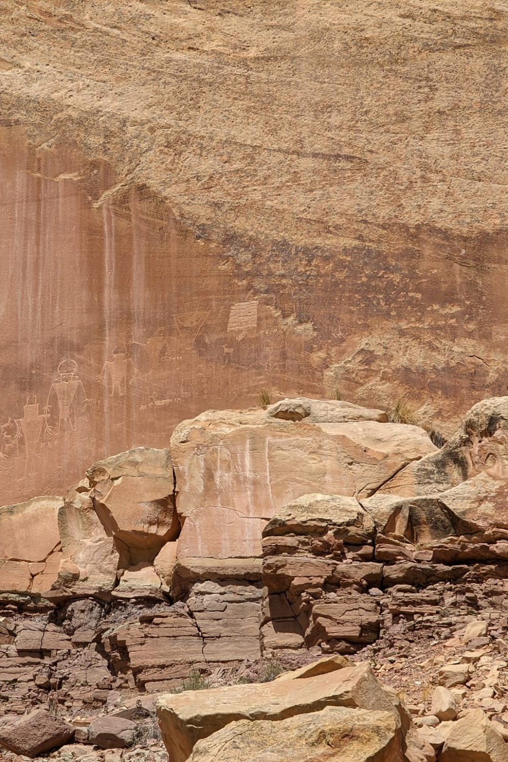 Petroglyphs on the Petroglyph Trail in Capitol Reef National Park