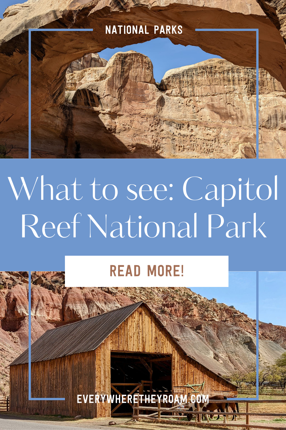 Pin it!  What to see in Capitol Reef National Park