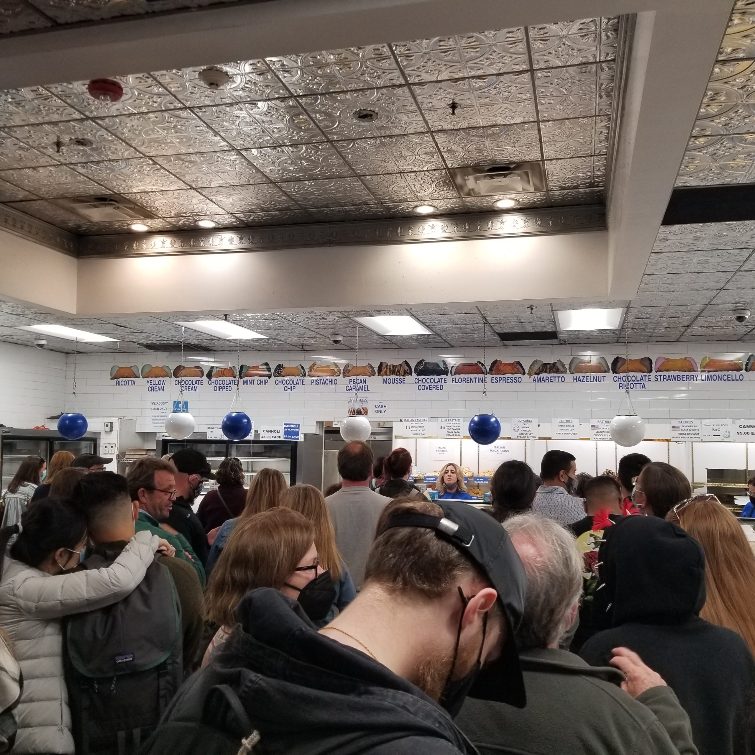 The long line at Mike's Pastry in Boston, MA.  You can tell it's good with that kind of line!