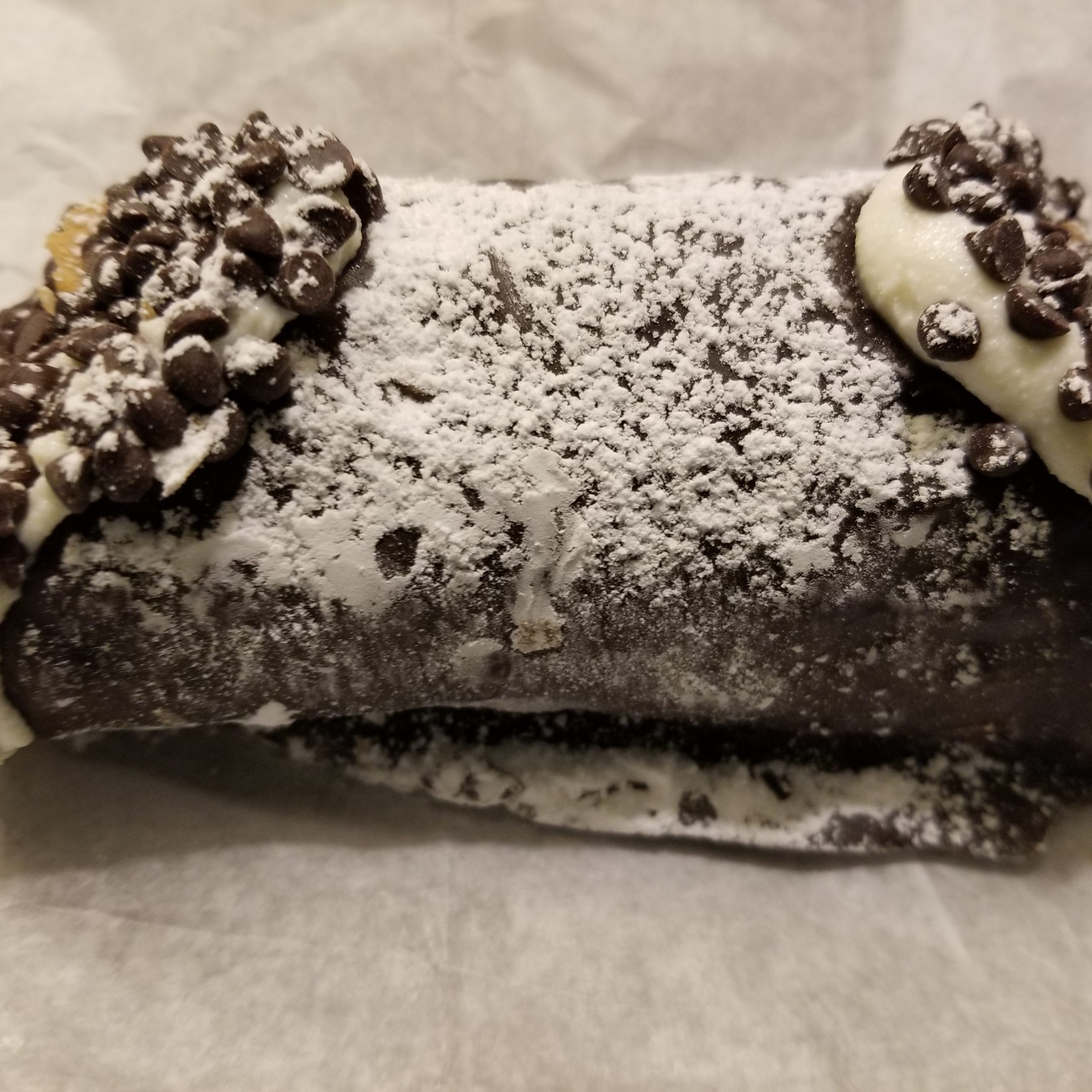 Chocolate covered Cannoli from Mike's Pastry in Boston, MA.