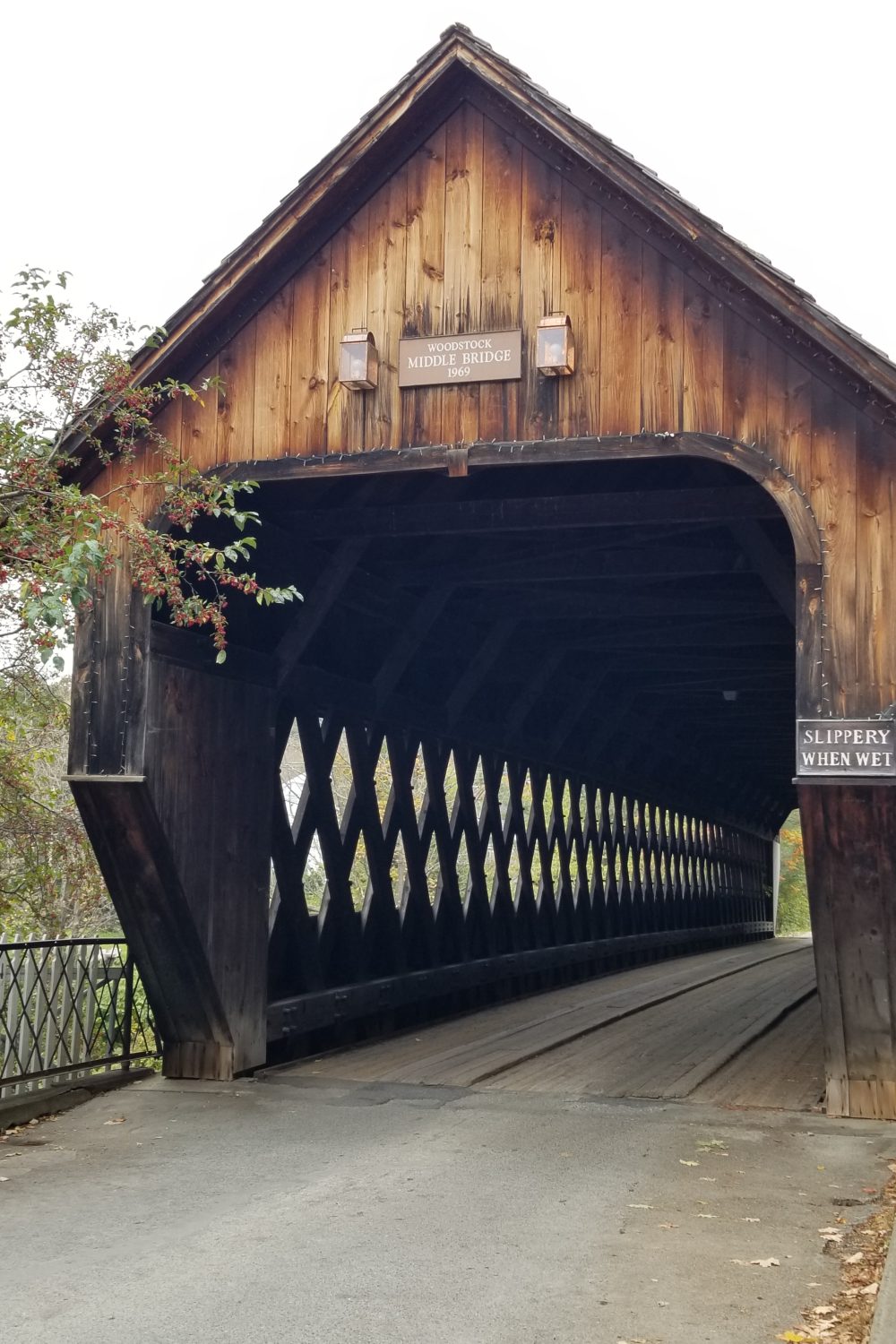 Middle Bridge in Woodstock, Vermont
