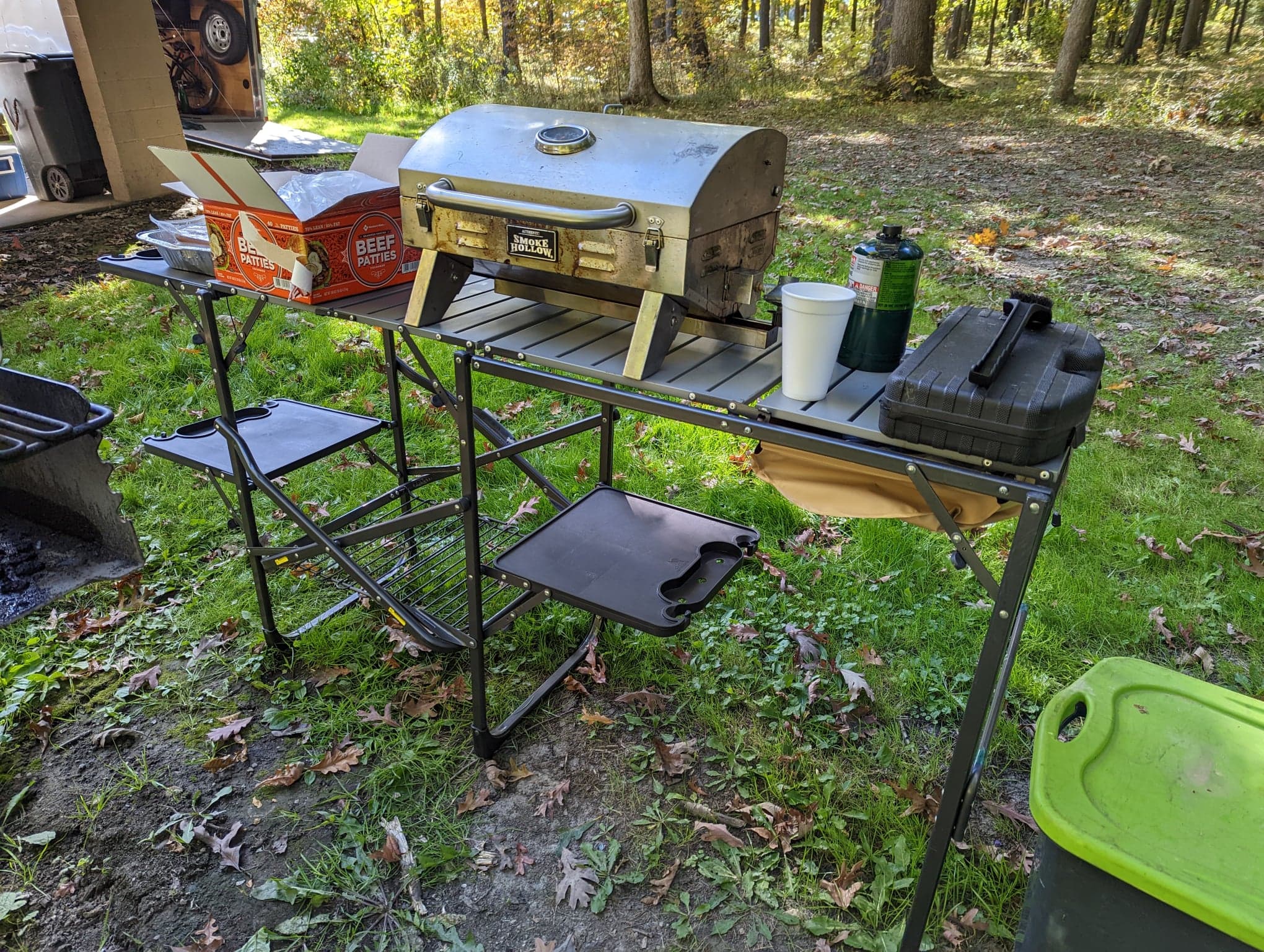 This is our GCI Master Cook Station that is on our Ultimate Camping Packing List