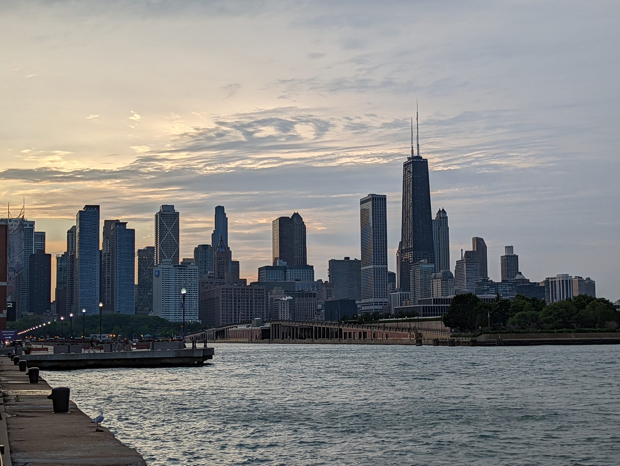 Chicago skyline from the Navy pier