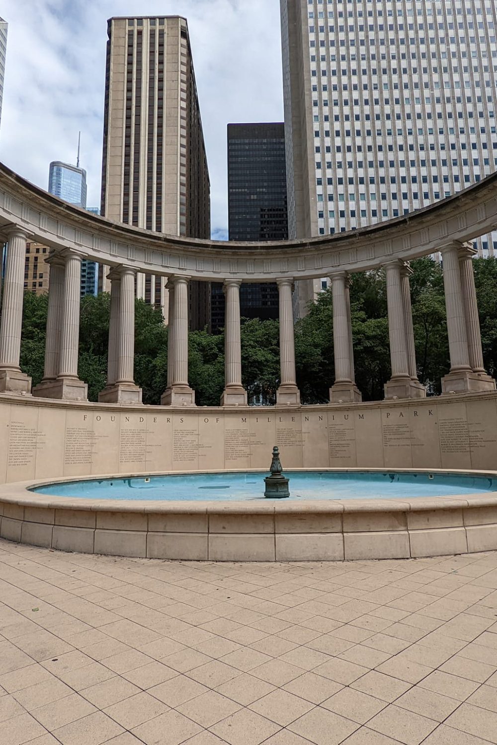 Millennium Monument in Millennial Park in Chicago, IL