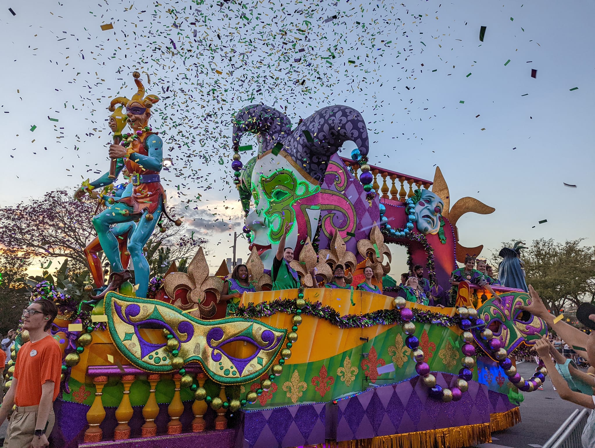 Mardi Gras parade at Universal Studios