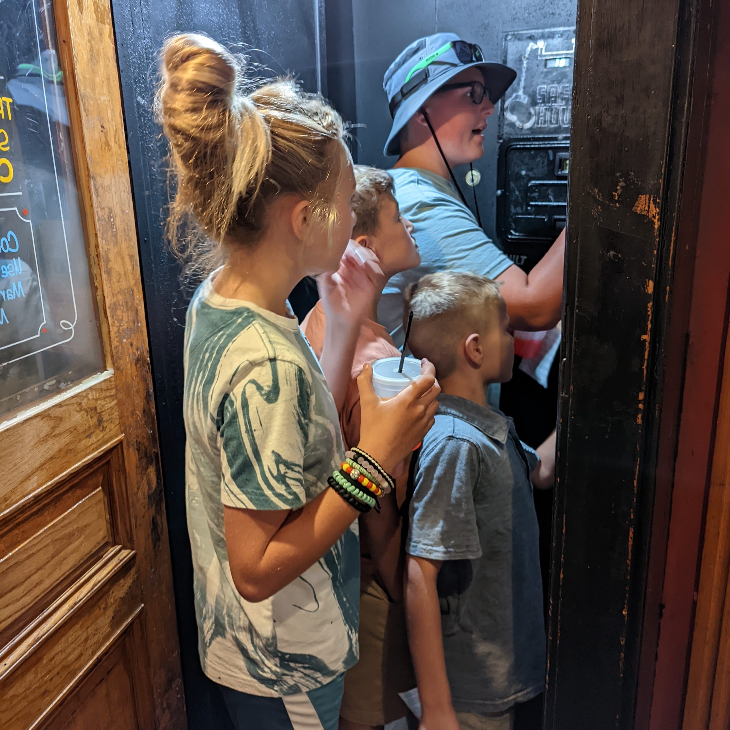 Kids completing the scavenger hunt at the Safehouse in Milwaukee, WI