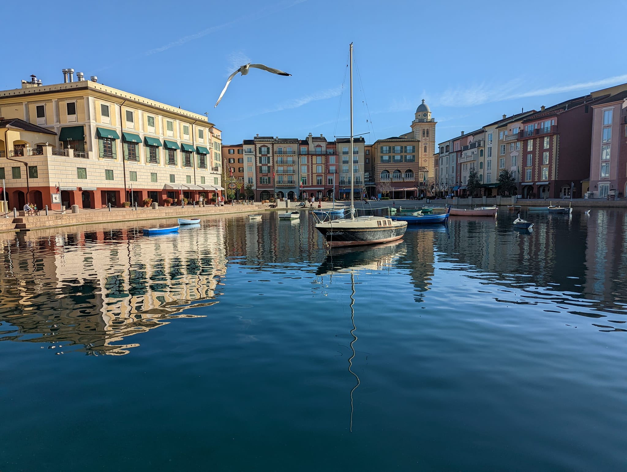 This is like a scene from Italy at Portofino Bay.