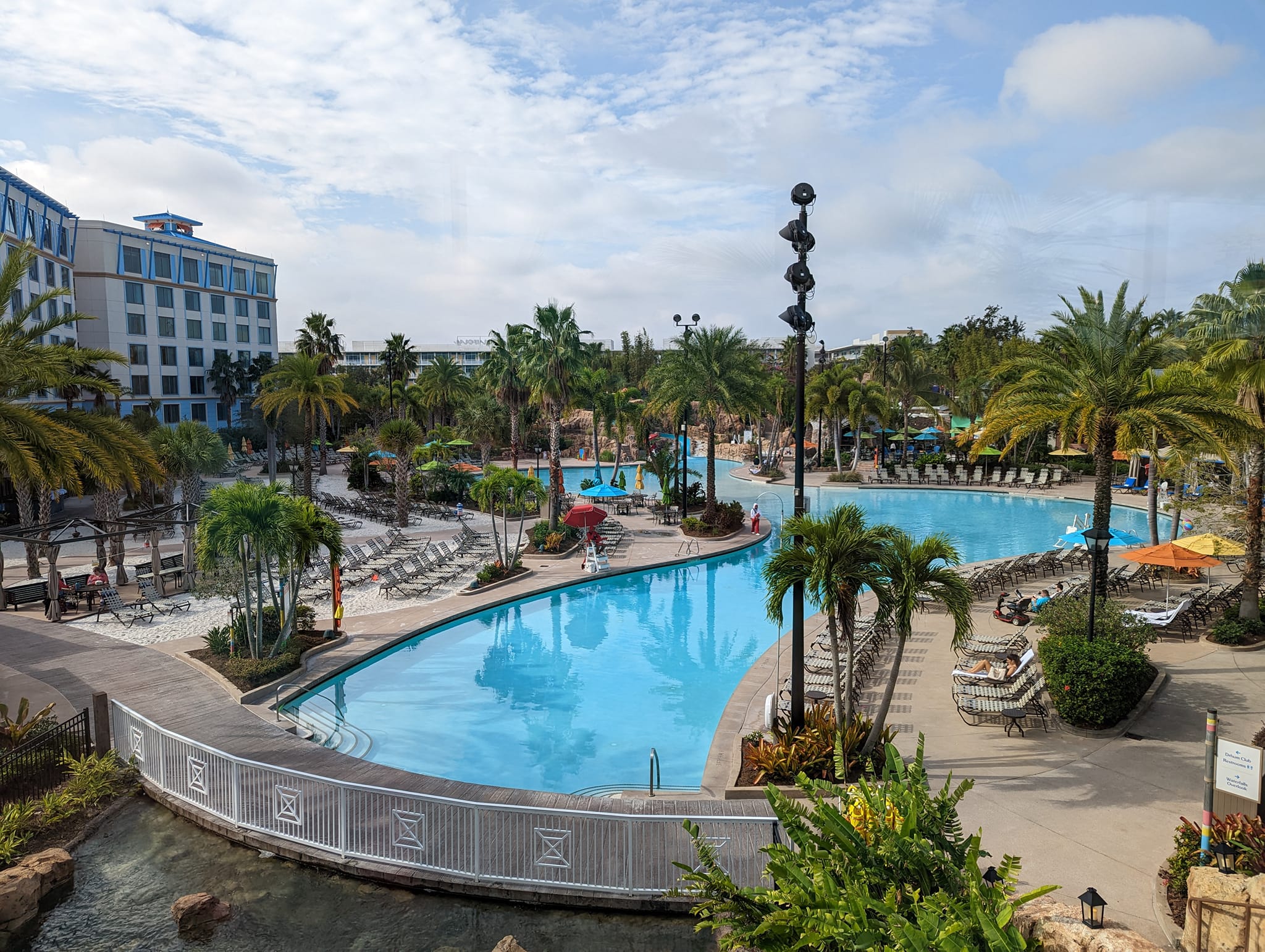 This is a view of Sapphire Falls pool