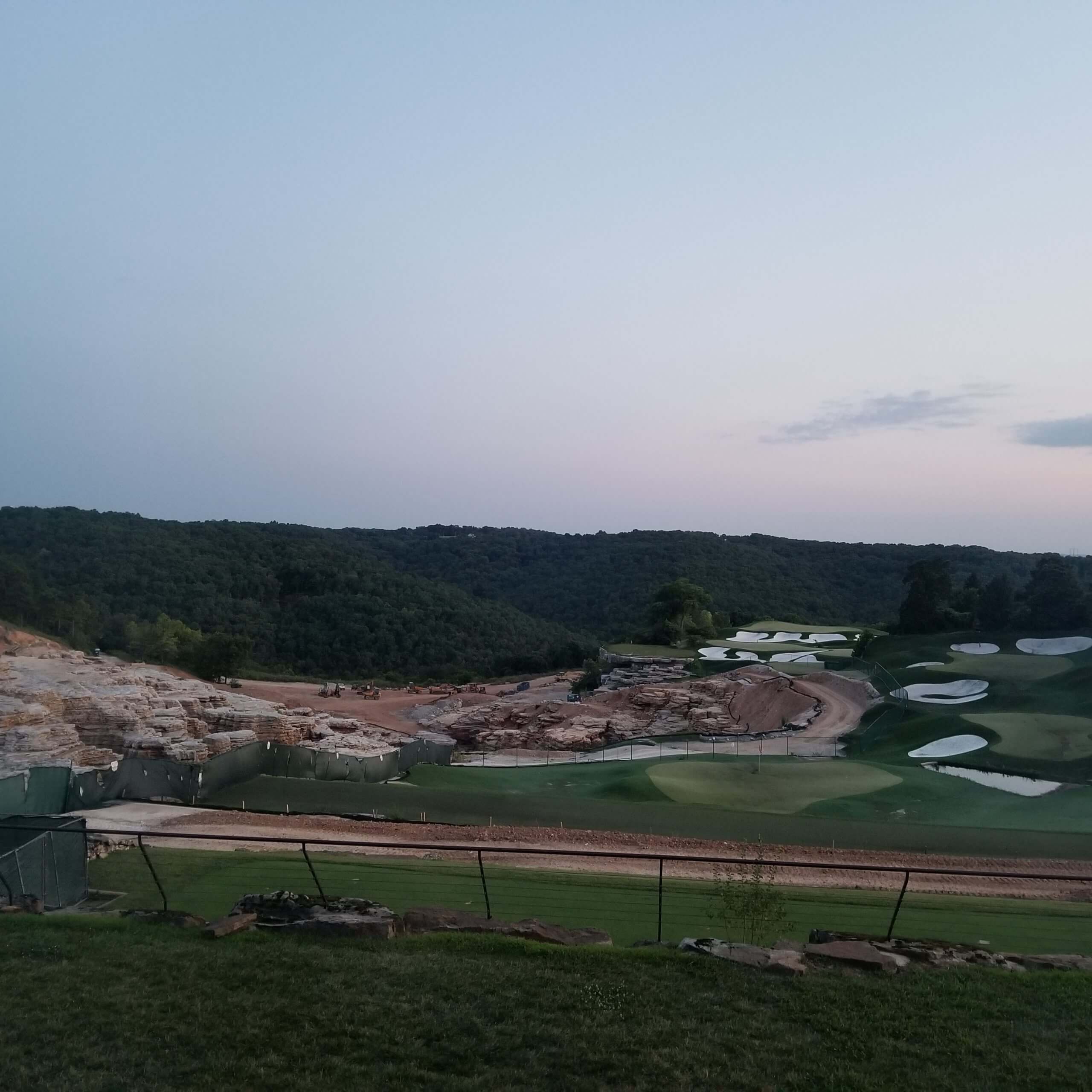 Sink hole at Top of the rock at big cedar lodge