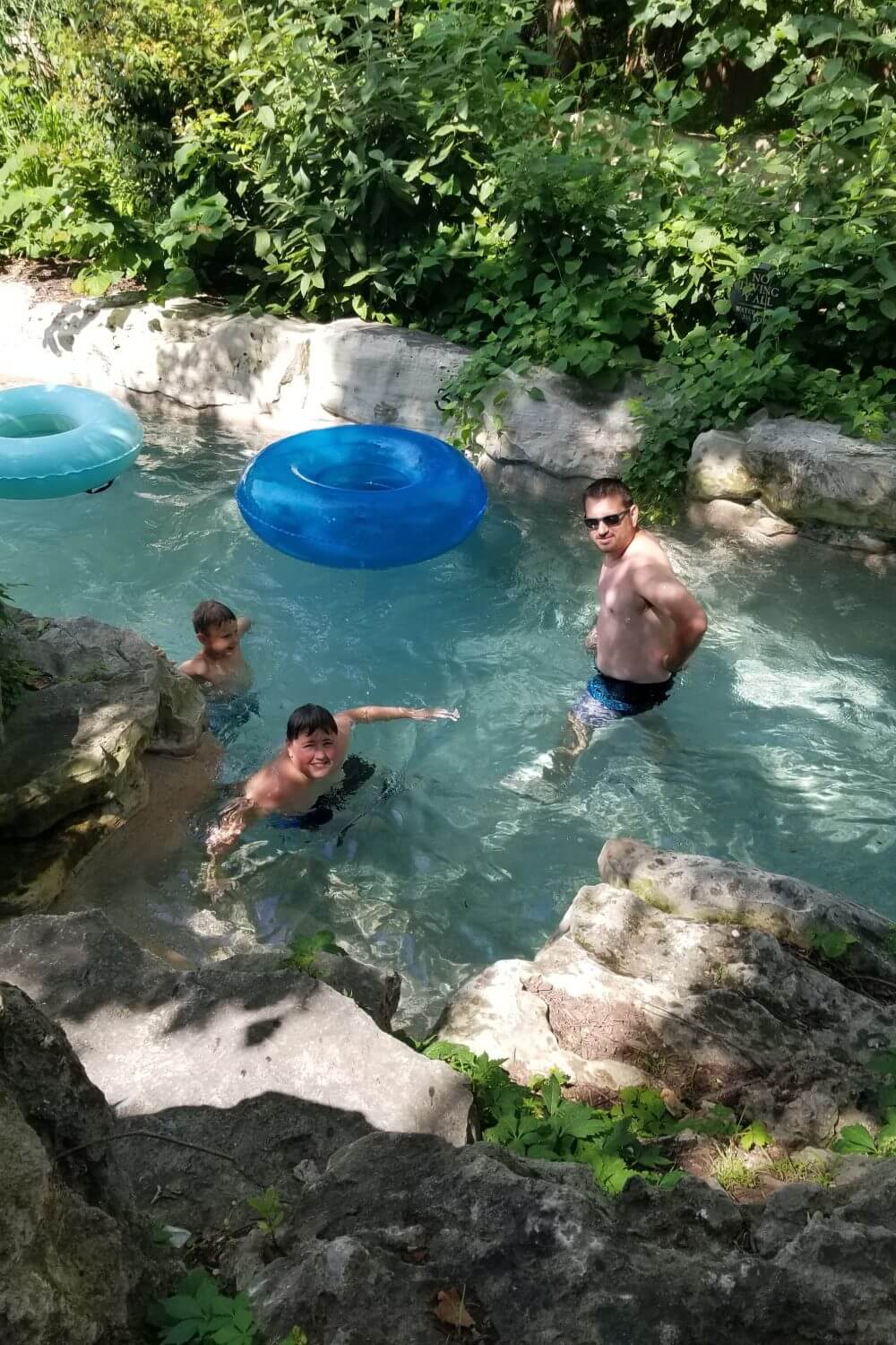 Kids enjoying the Lazy river at Big Cedar Lodge