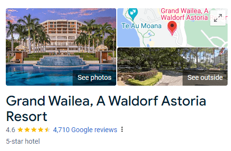 Grand Wailea, A Waldorf Astoria Resort Google Reviews