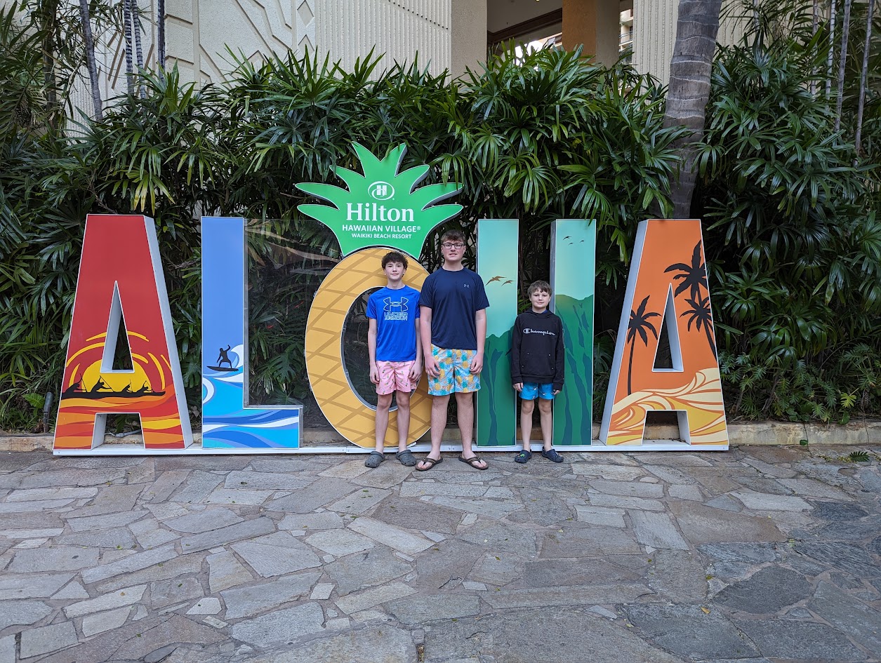 Photo background at Hilton Hawaiian Village