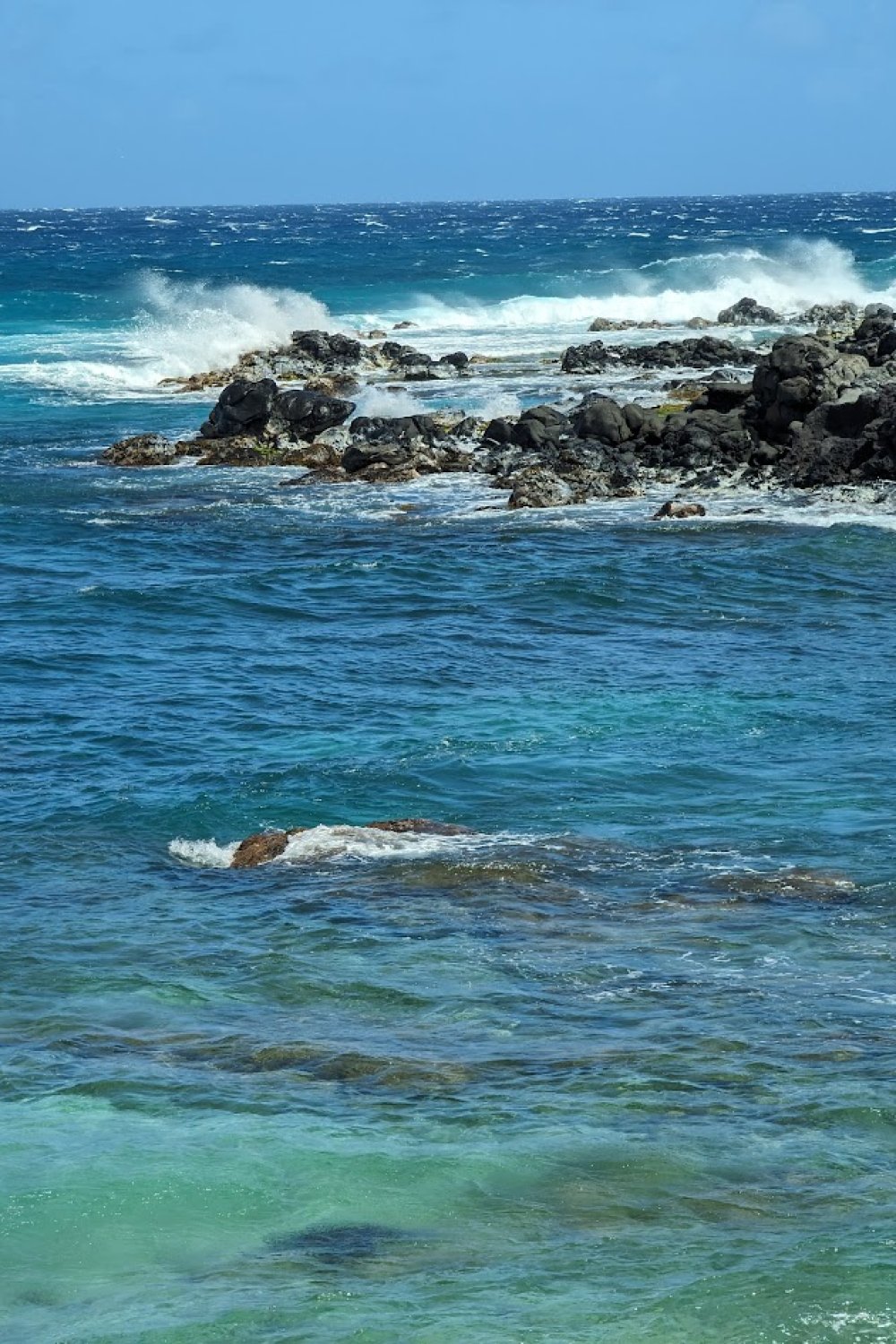 The beach at Ho'Okipa Beach Park in Maui