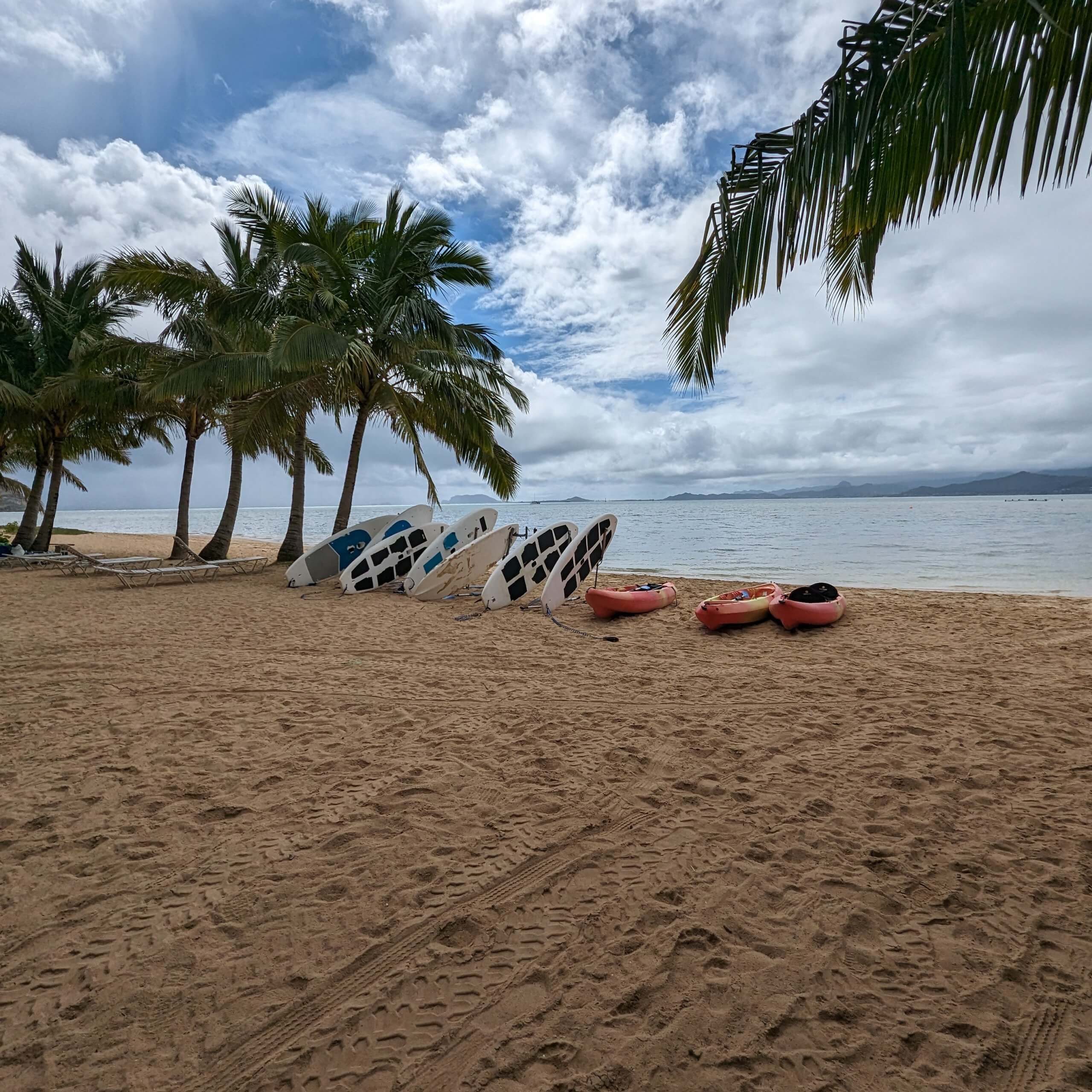 Secret Beach at Kualoa Ranch offering Paddleboarding and kayaking