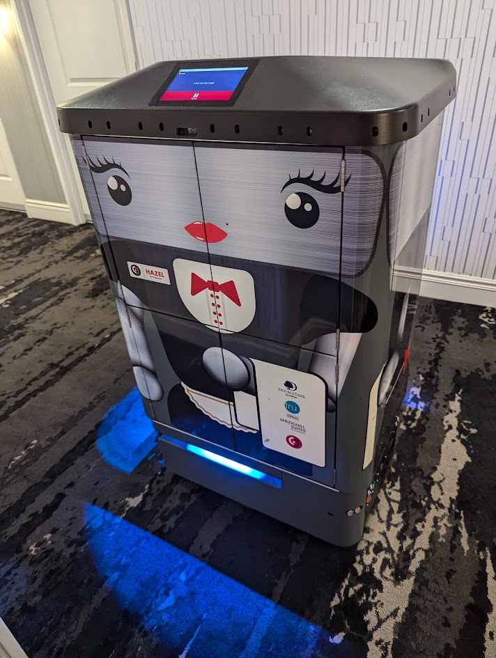 Hazel, our room service robot