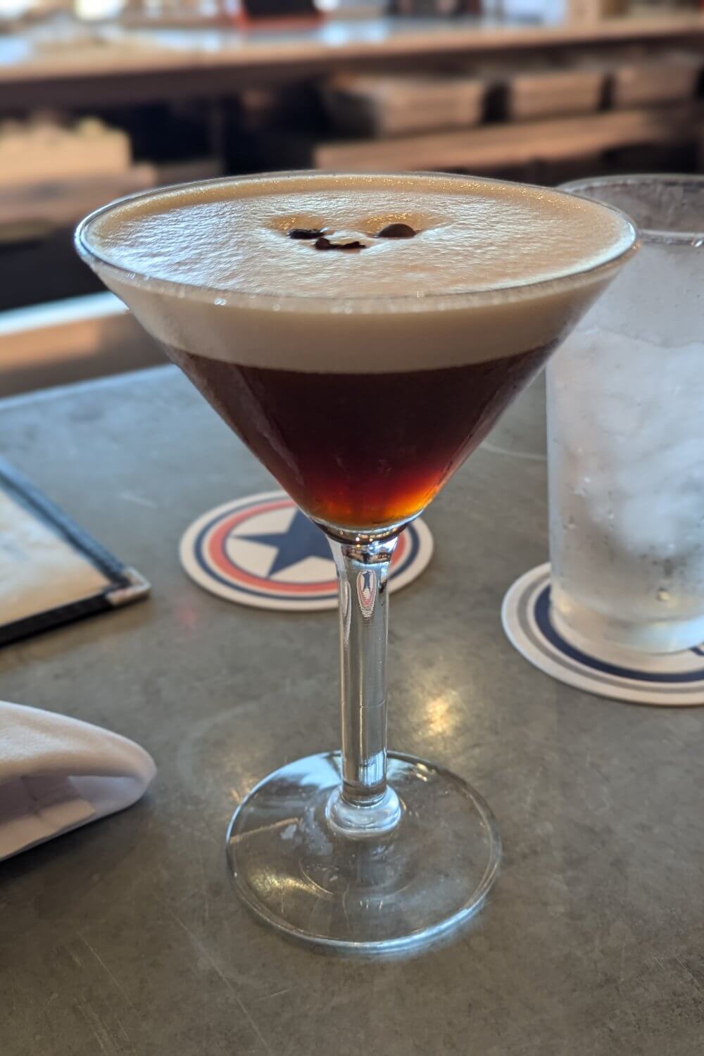 Espresso Martini from Fleet Landing in Charleston, SC