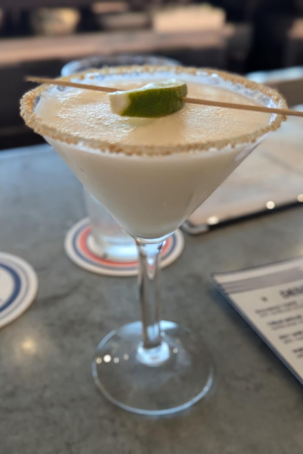 Key Lime Pie Martini from Fleet Landing in Charleston, SC