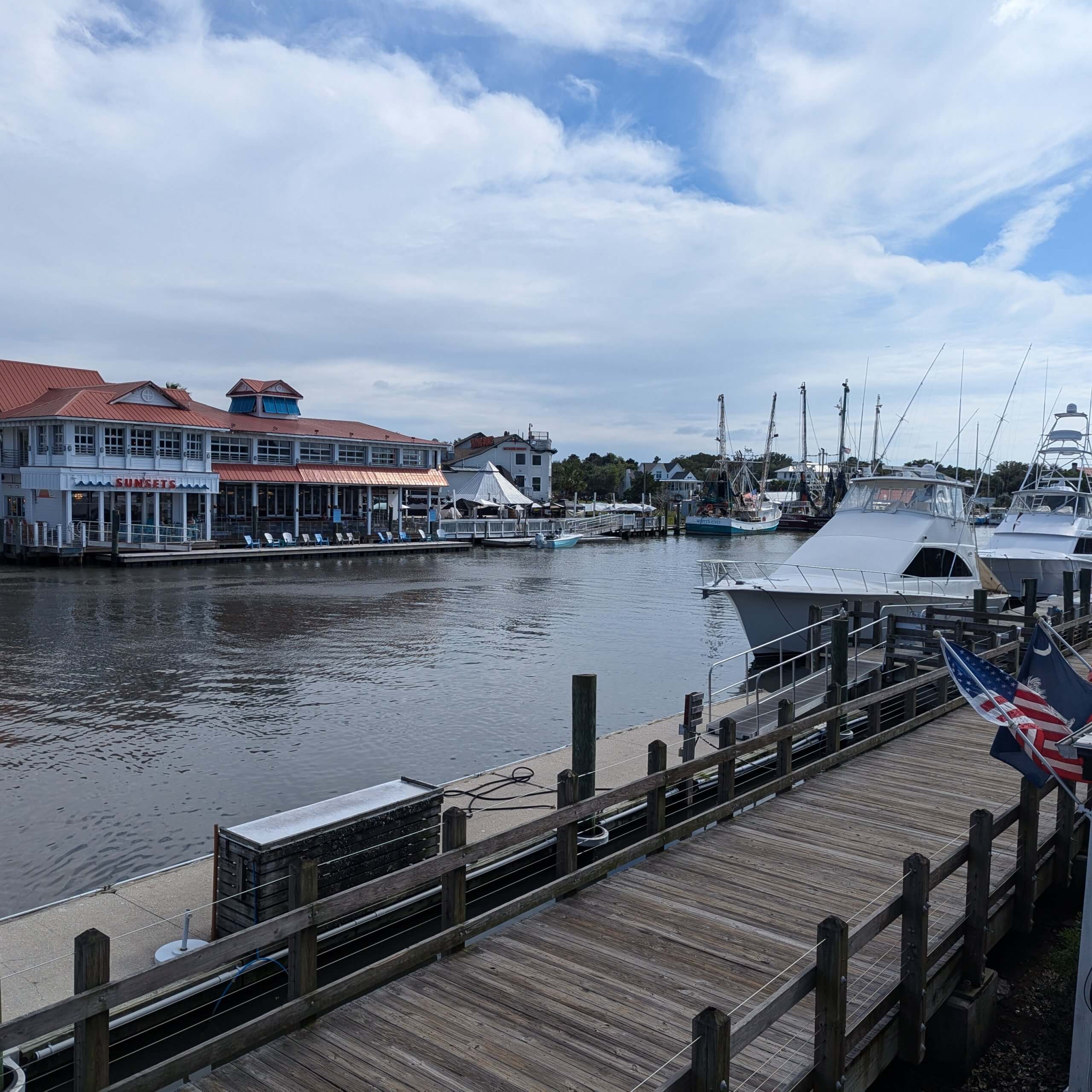 Boardwalk in Shem Creek, South Carolina