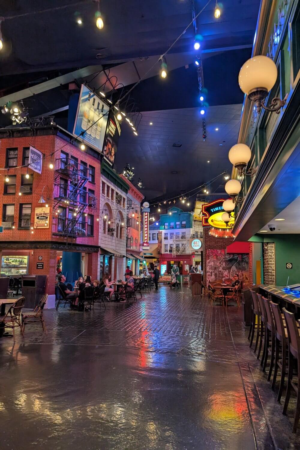 Inside the New York, New York hotel in Las Vegans