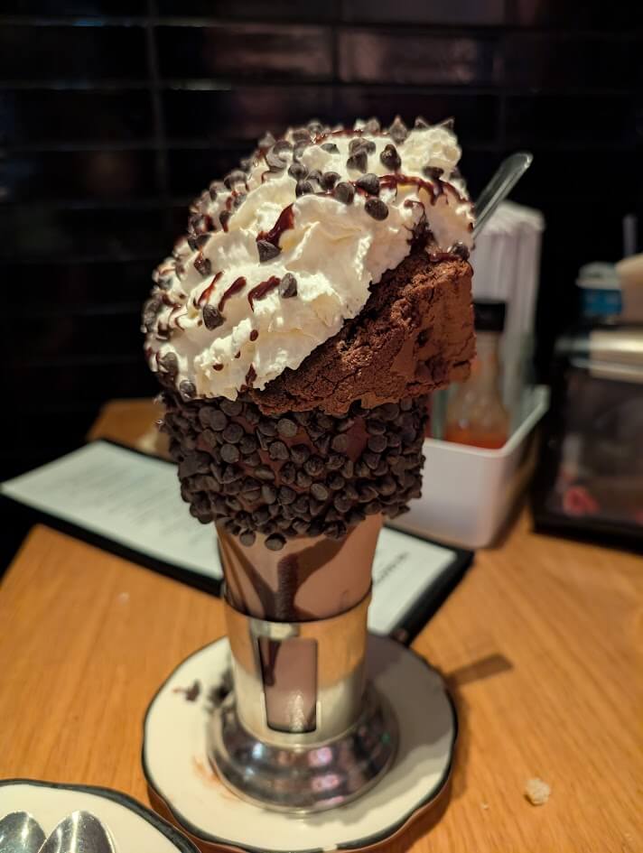 Brooklyn Blackout milkshake from Black Tap Craft Burgers & Beer in Las Vegas