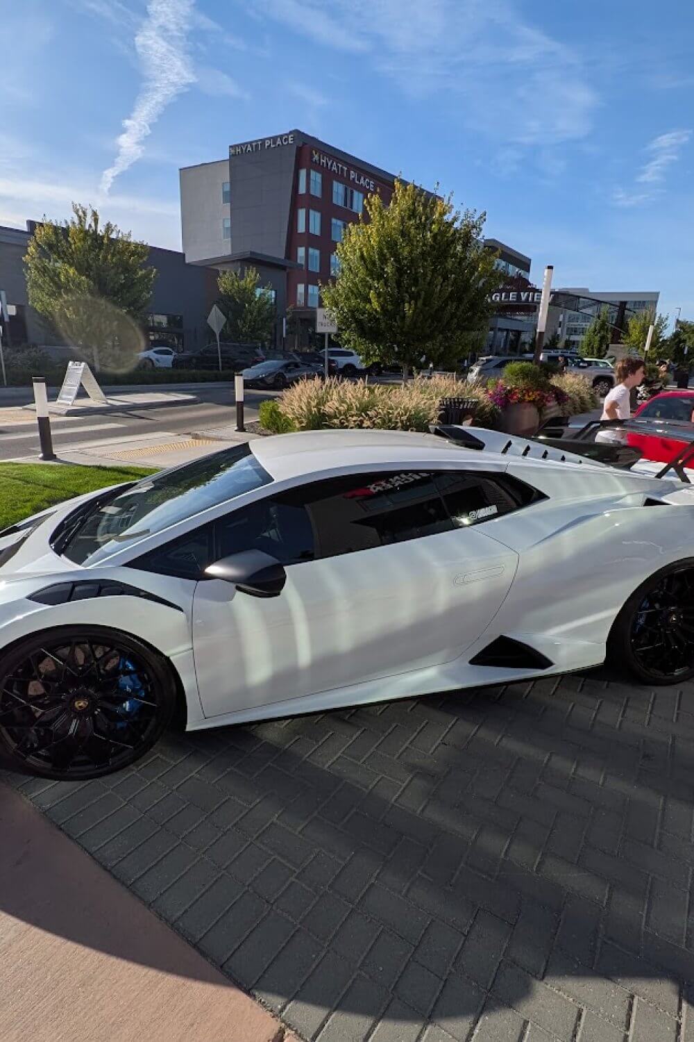 Exotic cars at Dave's Hot Chicken Car show in Meridian, Idaho