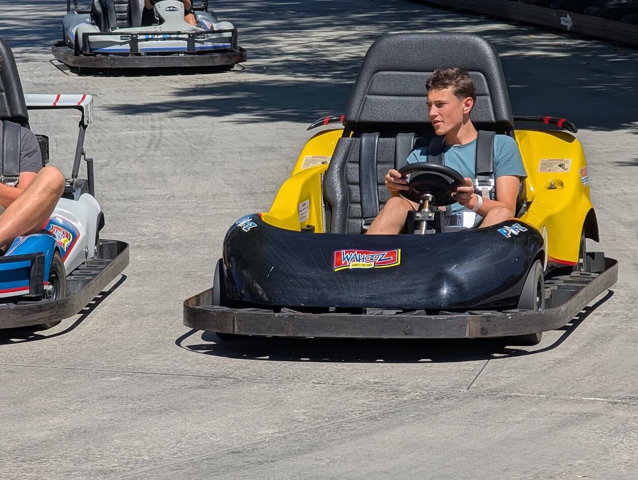 Go Carts at Wahooz family fun zone in Boise, Idaho