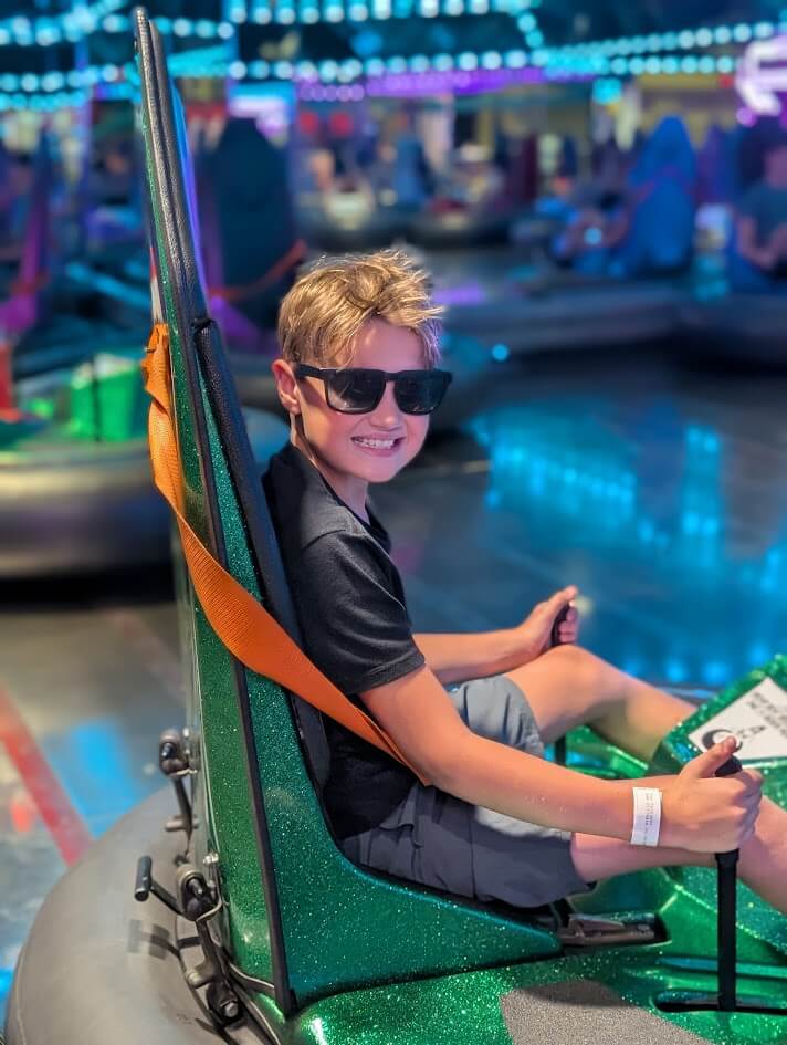 Bumper cars at Wahooz Family Fun Zone in Boise Idaho