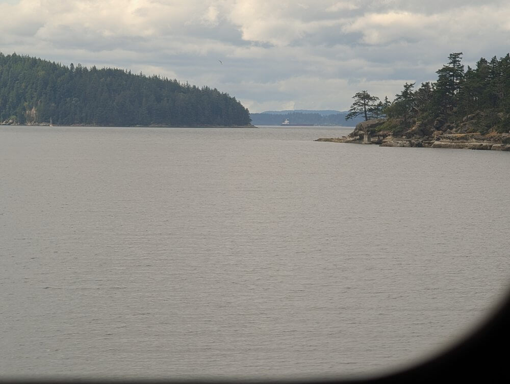 View from the Cascades train from Seattle to Vancouver