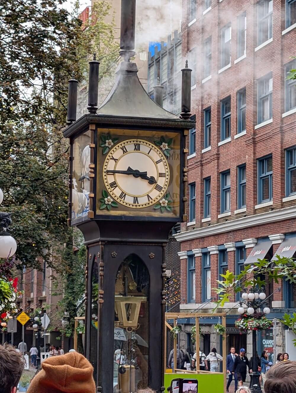 Caston Steam Clock in Vancouver