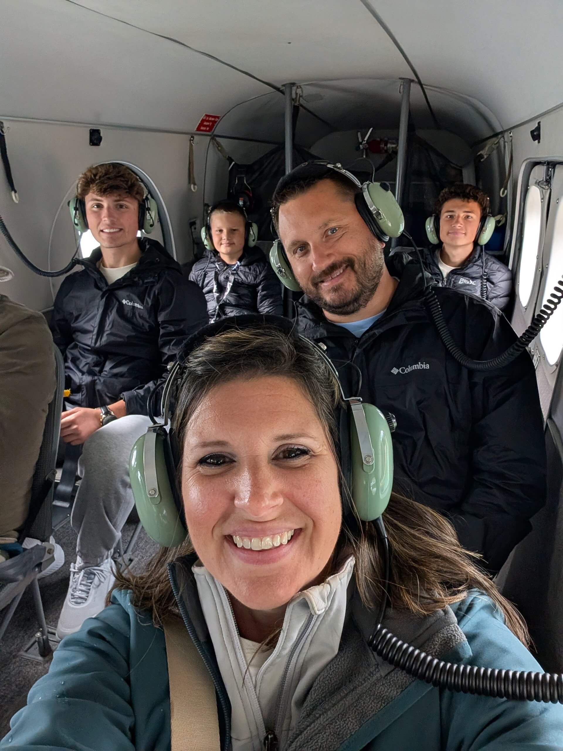 Our family on our Sea Plane Excursion in Juneau, Alaska