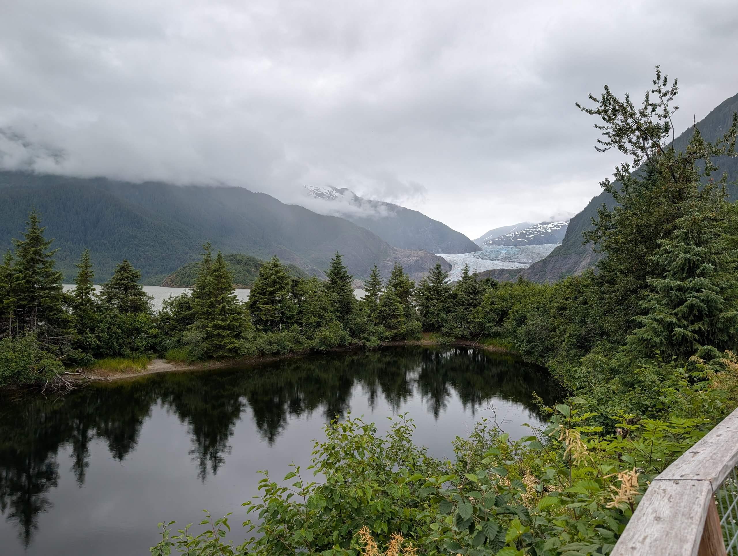 Mendenhall Glacier in Juneau Alaska