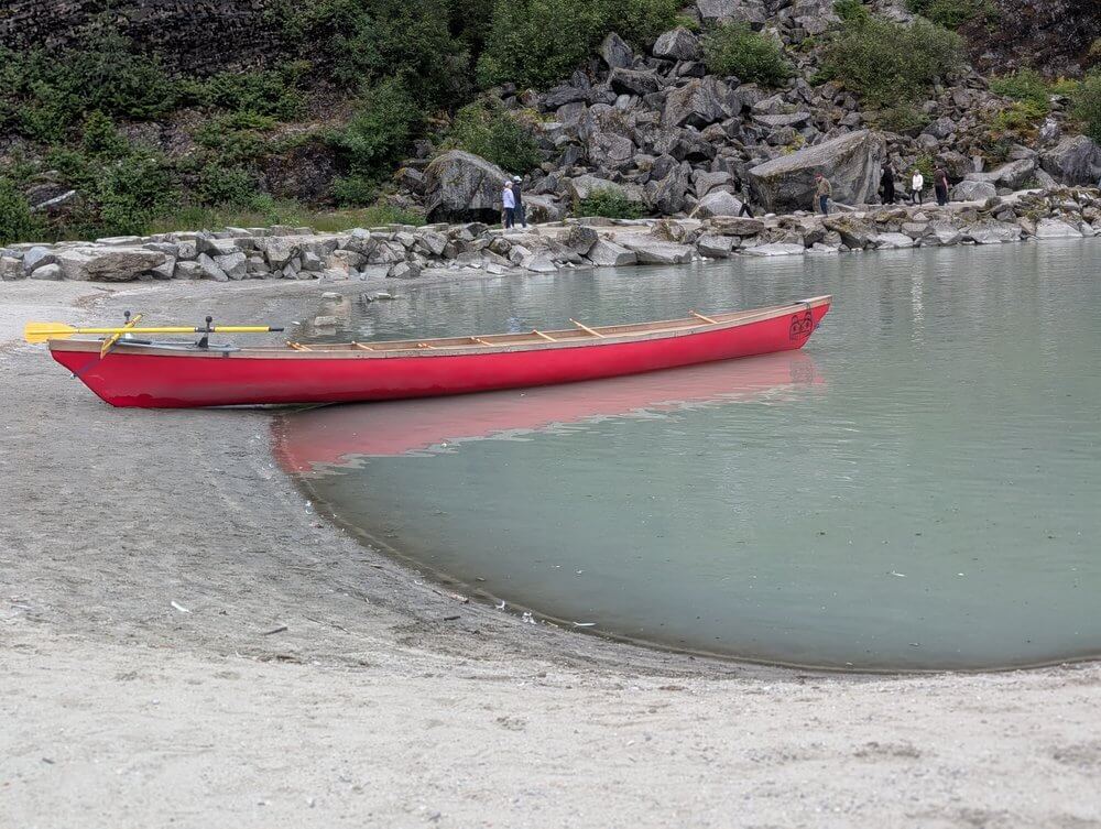 Beach near Nugget Falls in Juneau, Alaska
