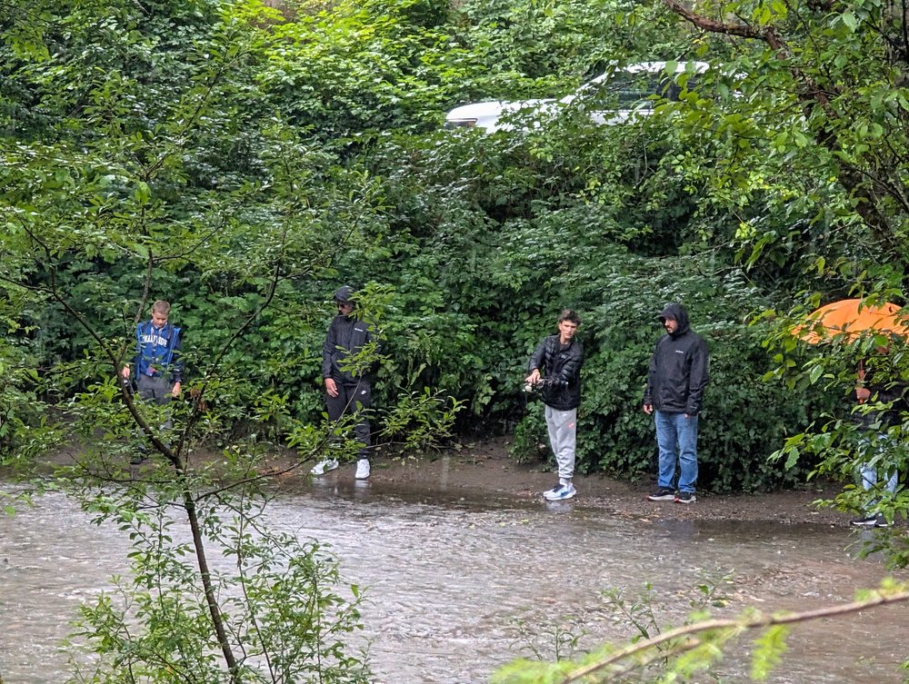 Our boys fishing in Ketchikan